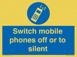 Switch mobile phones off or to silent
